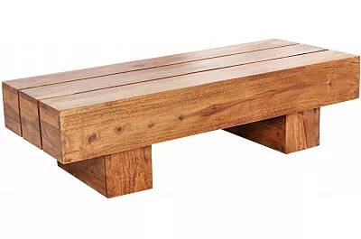 4631 - 107492 - Table basse en bois massif sheesham