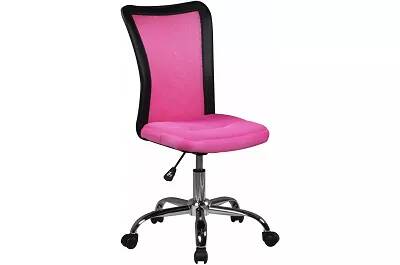 Chaise de bureau enfant rose fushia/noir