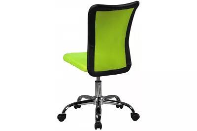 Chaise de bureau enfant vert fluo/noir