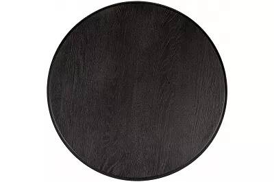 Table basse en bois massif chêne noir et bronze