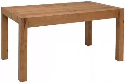 12902 - 148424 - Table à manger extensible en bois massif chêne L160-240