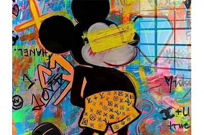 Tableau acrylique Mickey Vacation
