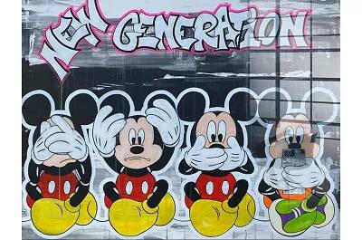 Tableau acrylique Mickey Génération