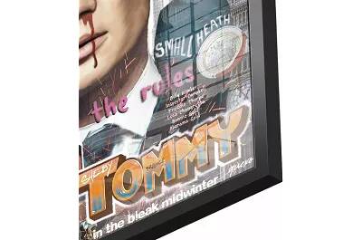 Tableau acrylique Tommy Shelby noir
