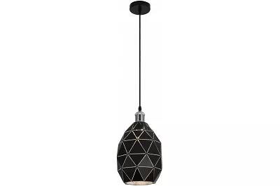 Lampe suspension en métal noir Ø22