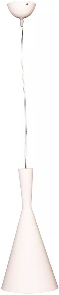 Lampe suspension en métal blanc et doré Ø18