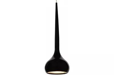 Lampe suspension en métal noir Ø15