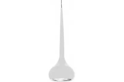 Lampe suspension en métal blanc Ø15
