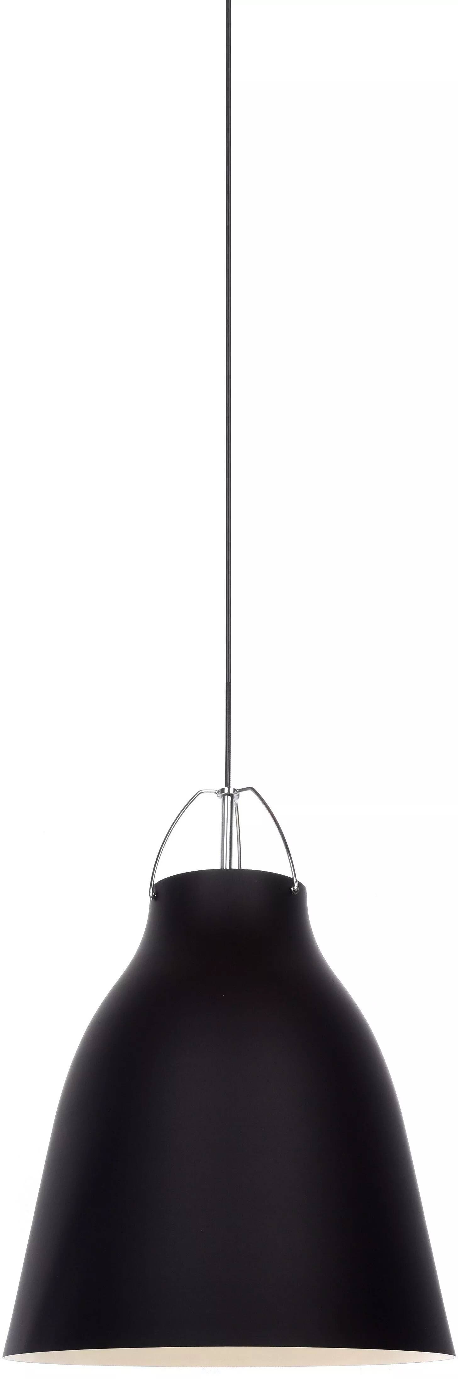 Lampe suspension en métal noir Ø25