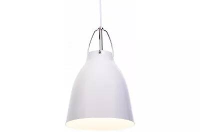 Lampe suspension en métal blanc Ø25