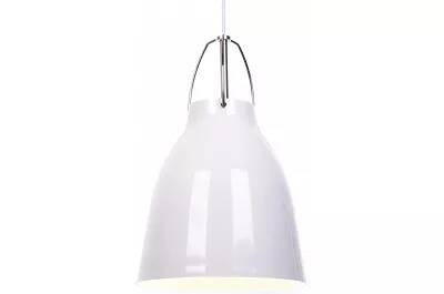 Lampe suspension en métal blanc Ø25