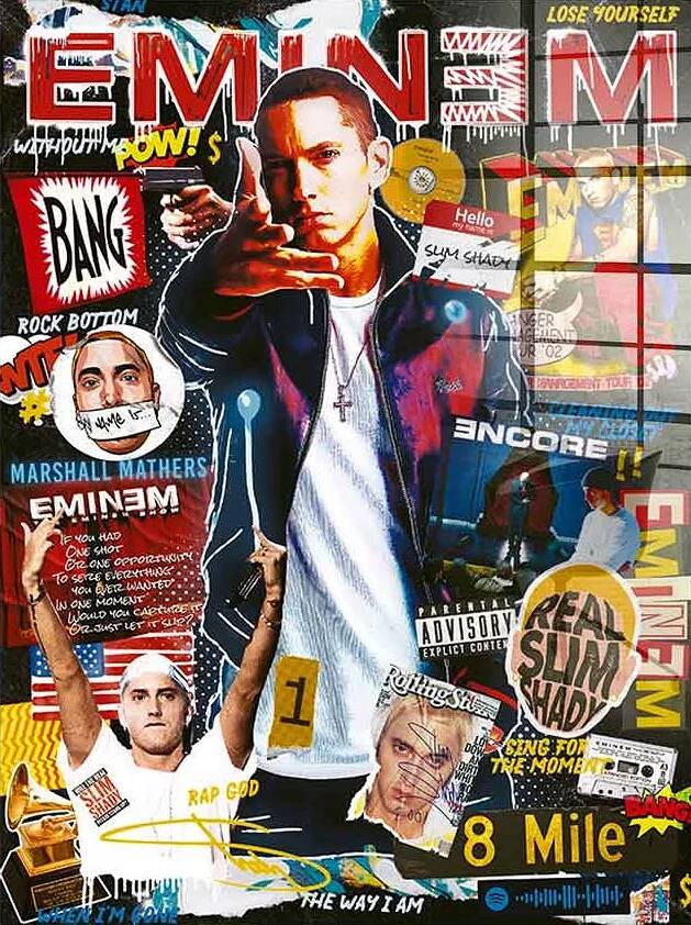 Tableau acrylique Eminem