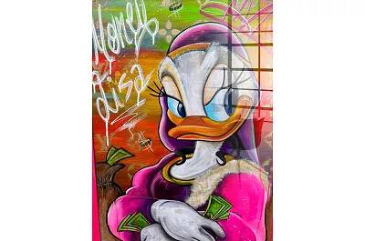 Tableau acrylique Money Lisa Duck