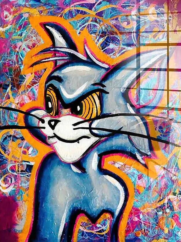 Tableau acrylique Tom Cat