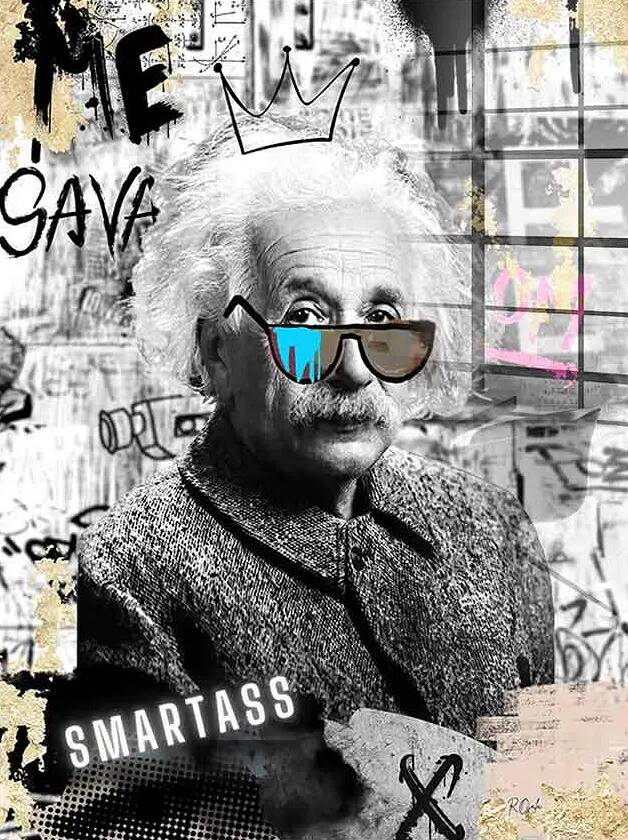 Tableau acrylique Smart Albert Einstein