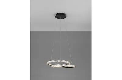 Lampe suspension à LED en aluminium noir Ø48
