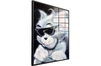 Tableau acrylique Sunglass Tom Cat noir