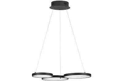Lampe suspension à LED en aluminium noir L55