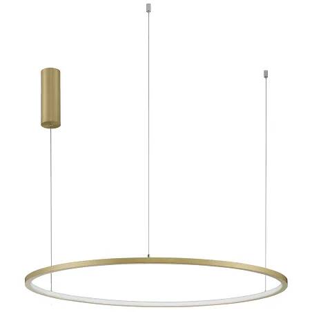 Lampe suspension à LED en aluminium doré Ø80