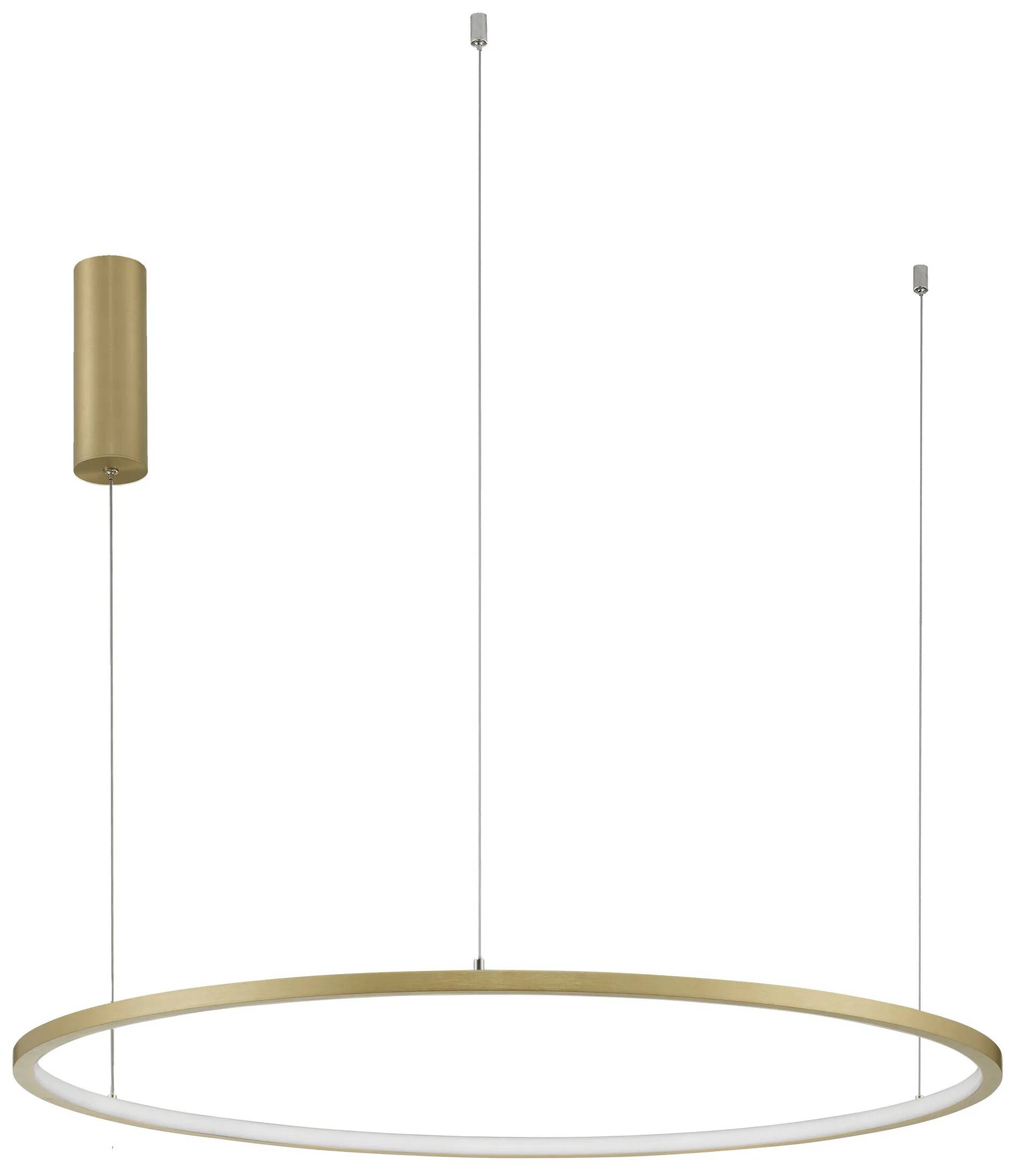 Lampe suspension à LED en aluminium doré Ø80