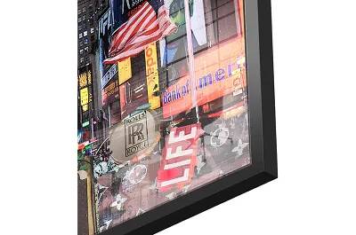 Tableau acrylique Picsou New York City noir