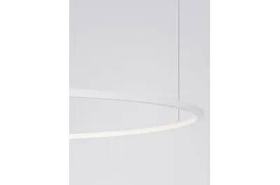 Lampe suspension à LED en aluminium blanc Ø100