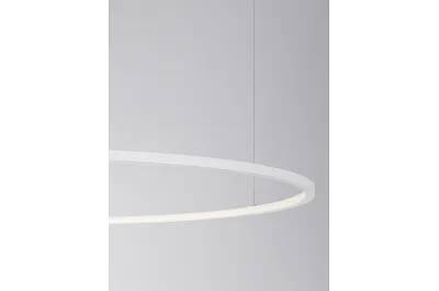 Lampe suspension à LED en aluminium blanc Ø100