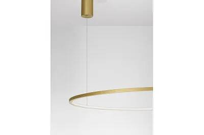 Lampe suspension à LED en aluminium doré Ø100
