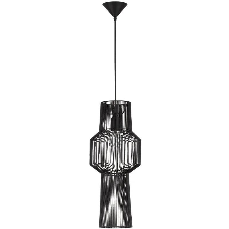 Lampe suspension à LED en aluminium noir Ø21
