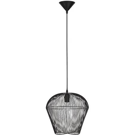 Lampe suspension à LED en aluminium noir Ø31