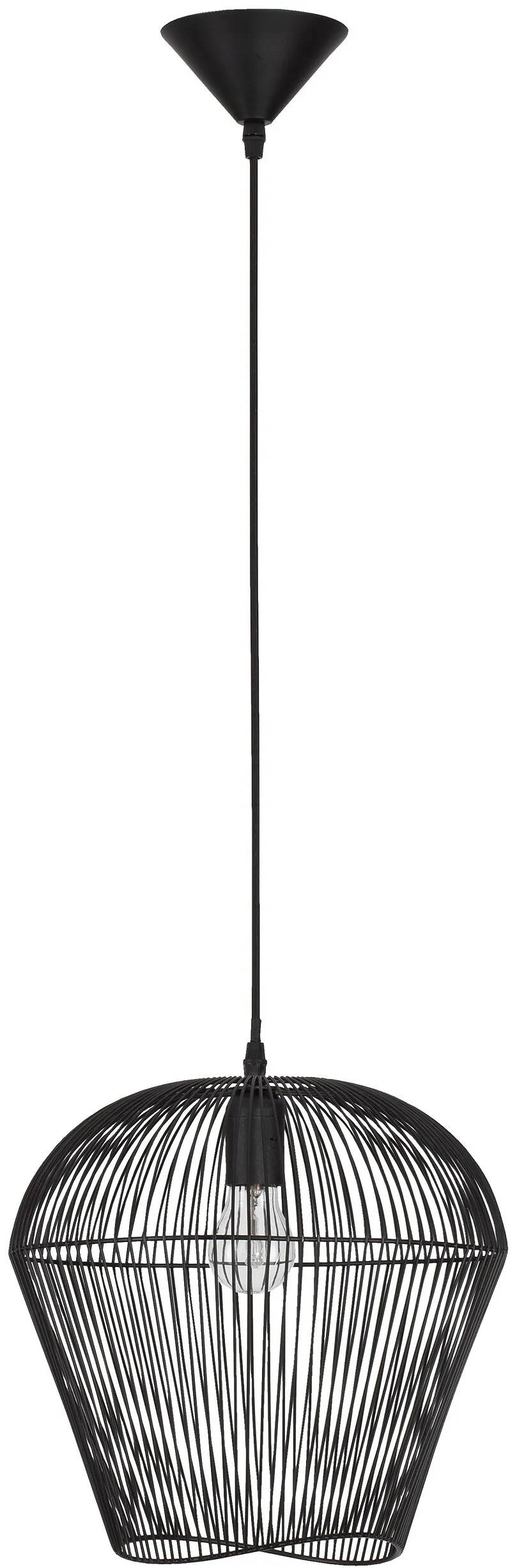 Lampe suspension à LED en aluminium noir Ø31
