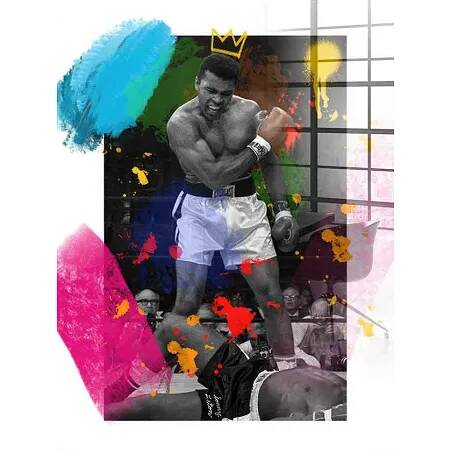 Tableau acrylique Muhammad Ali