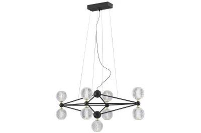 Lampe suspension à LED en acrylique et aluminium black Ø96