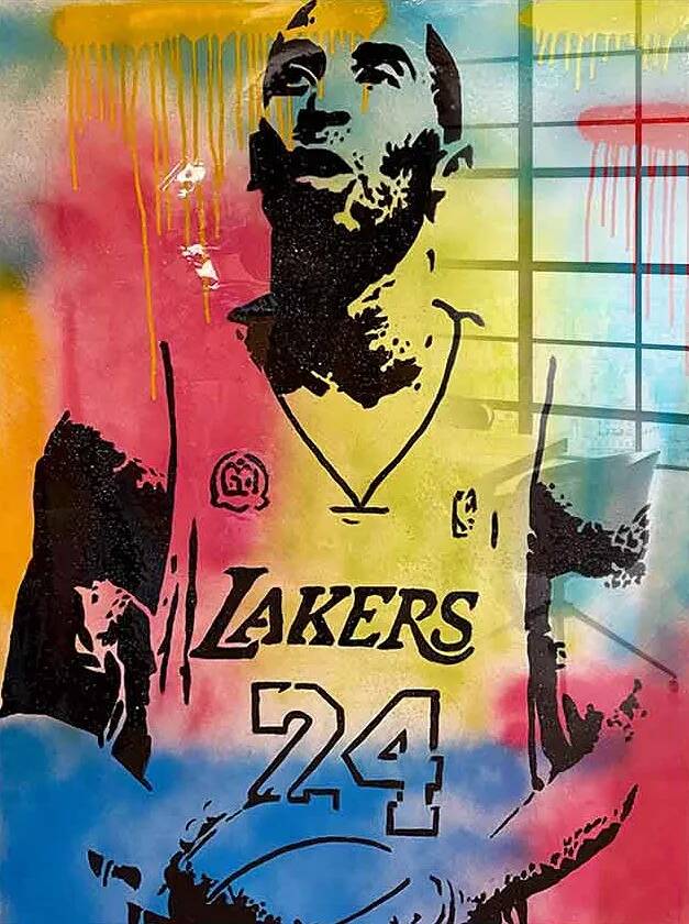 Tableau acrylique Kobe Bryant