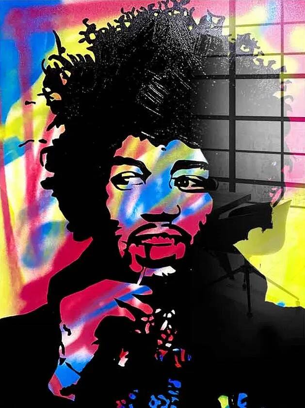 Tableau acrylique Jimi Hendrix
