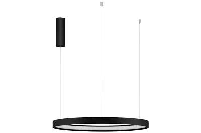 Lampe suspension à LED en aluminium noir Ø60