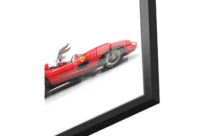 Tableau acrylique Bugs Bunny Ferrari noir