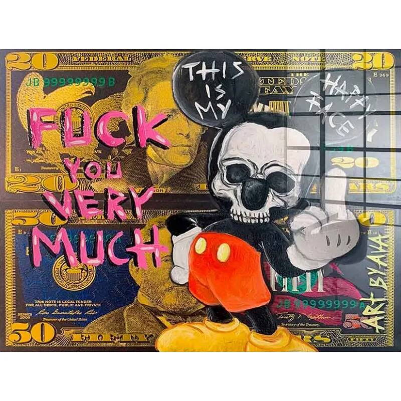 Tableau acrylique Badass Mickey Mouse