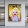 Tableau acrylique Queen Marilyn Monroe noir