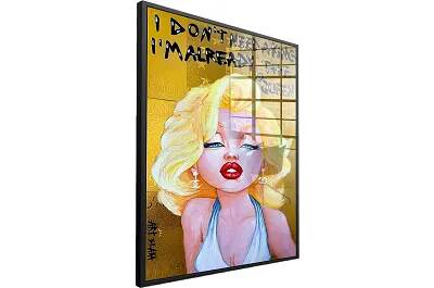 Tableau acrylique Queen Marilyn Monroe noir