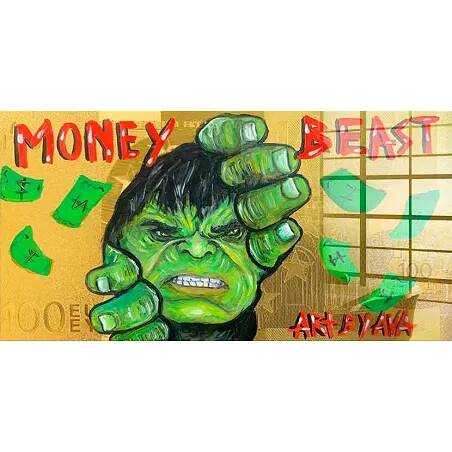 Tableau acrylique Money Hulk