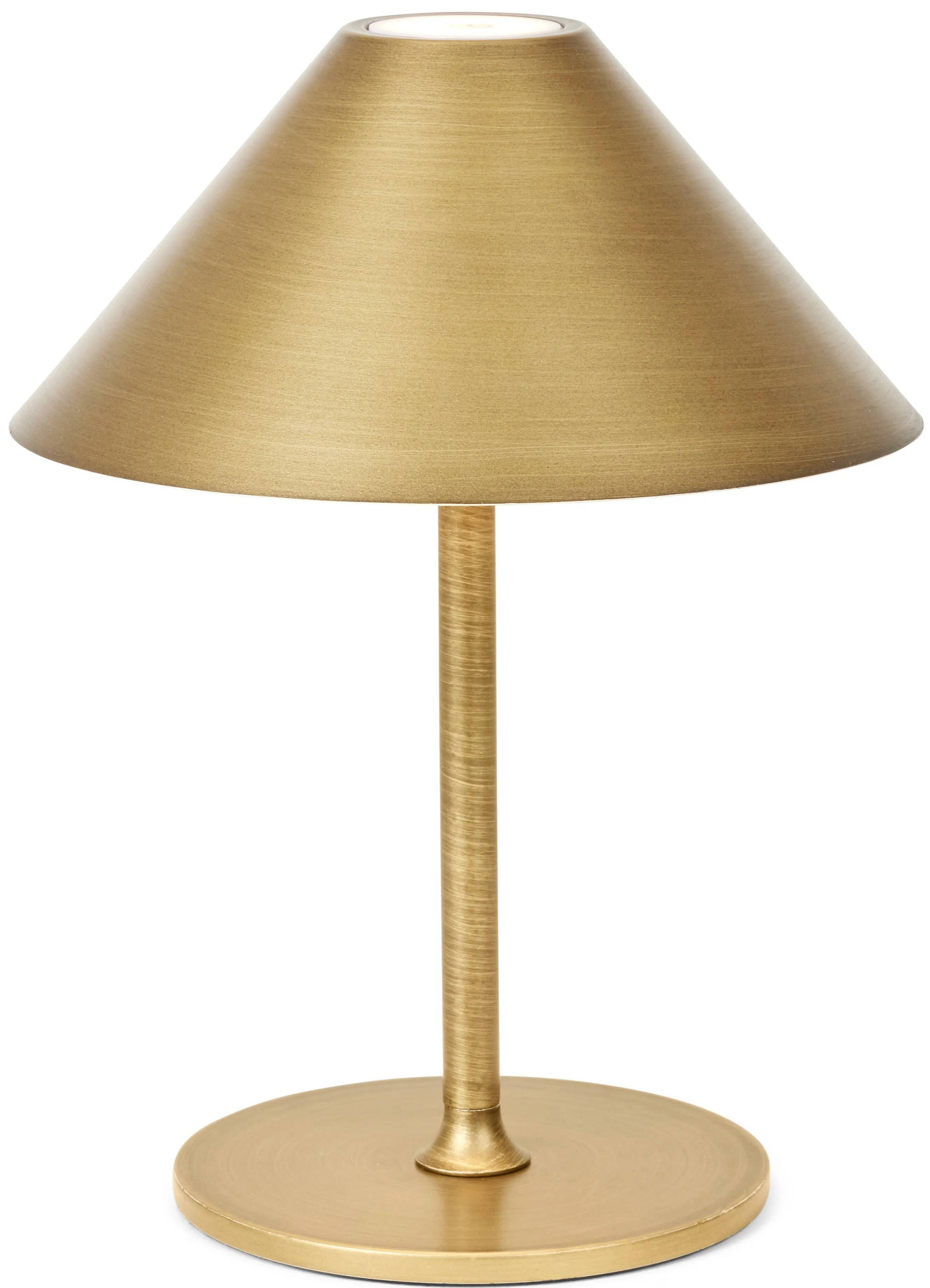 Lampe de table à LED en métal laiton antique Ø15