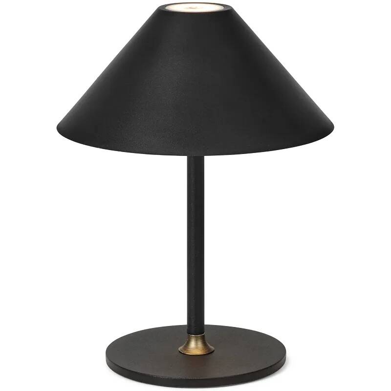 Lampe de table à LED en métal noir Ø15