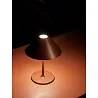 Lampe de table à LED en métal bordeaux Ø15