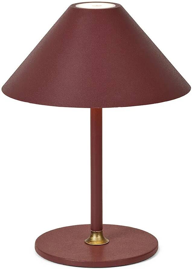 Lampe de table à LED en métal bordeaux Ø15