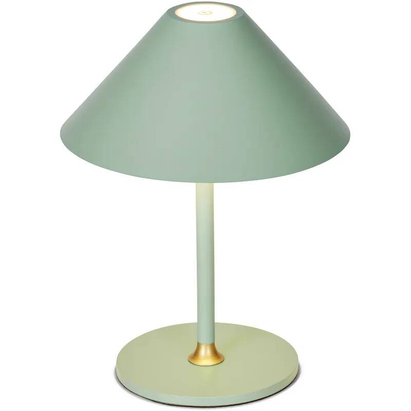 Lampe de table à LED en métal vert menthe Ø15