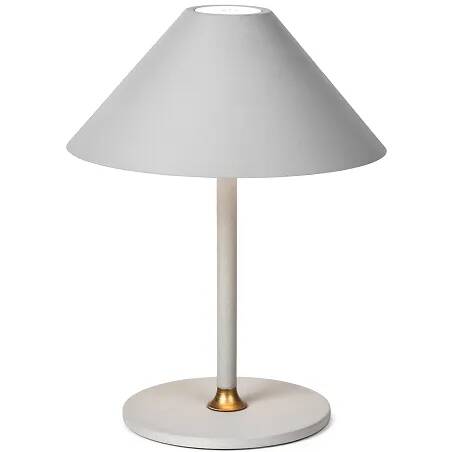 Lampe de table à LED en métal gris clair H25