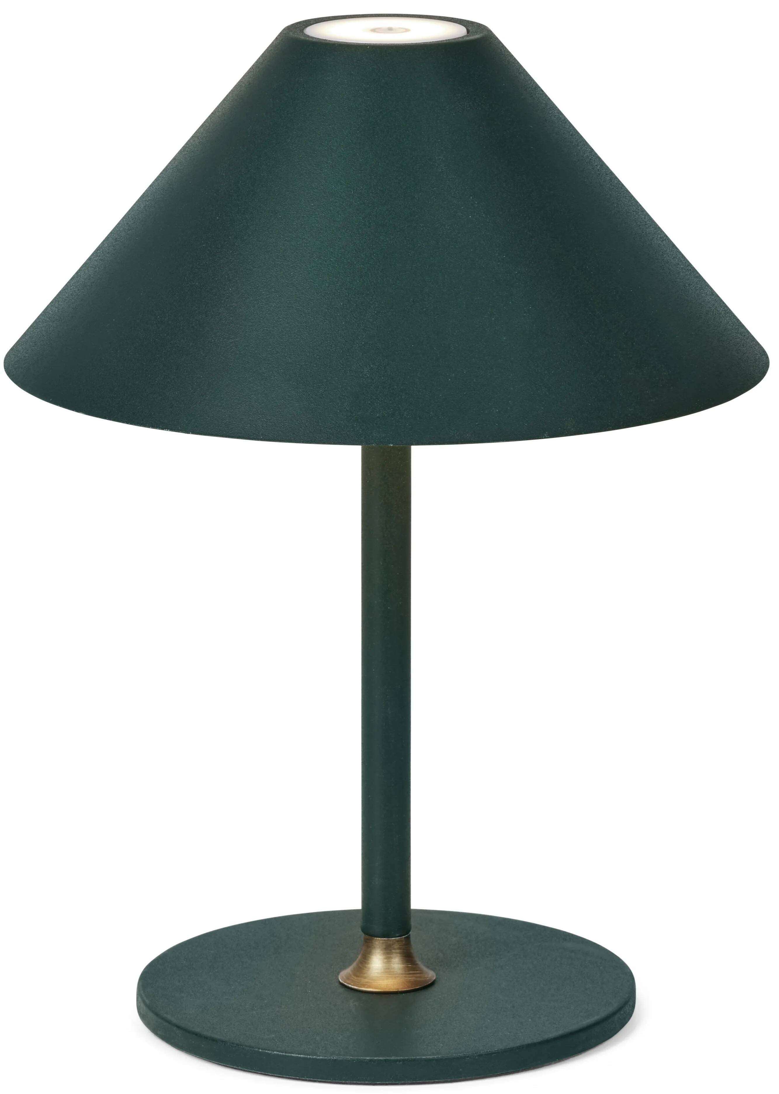 Lampe de table à LED en métal vert sapin Ø19
