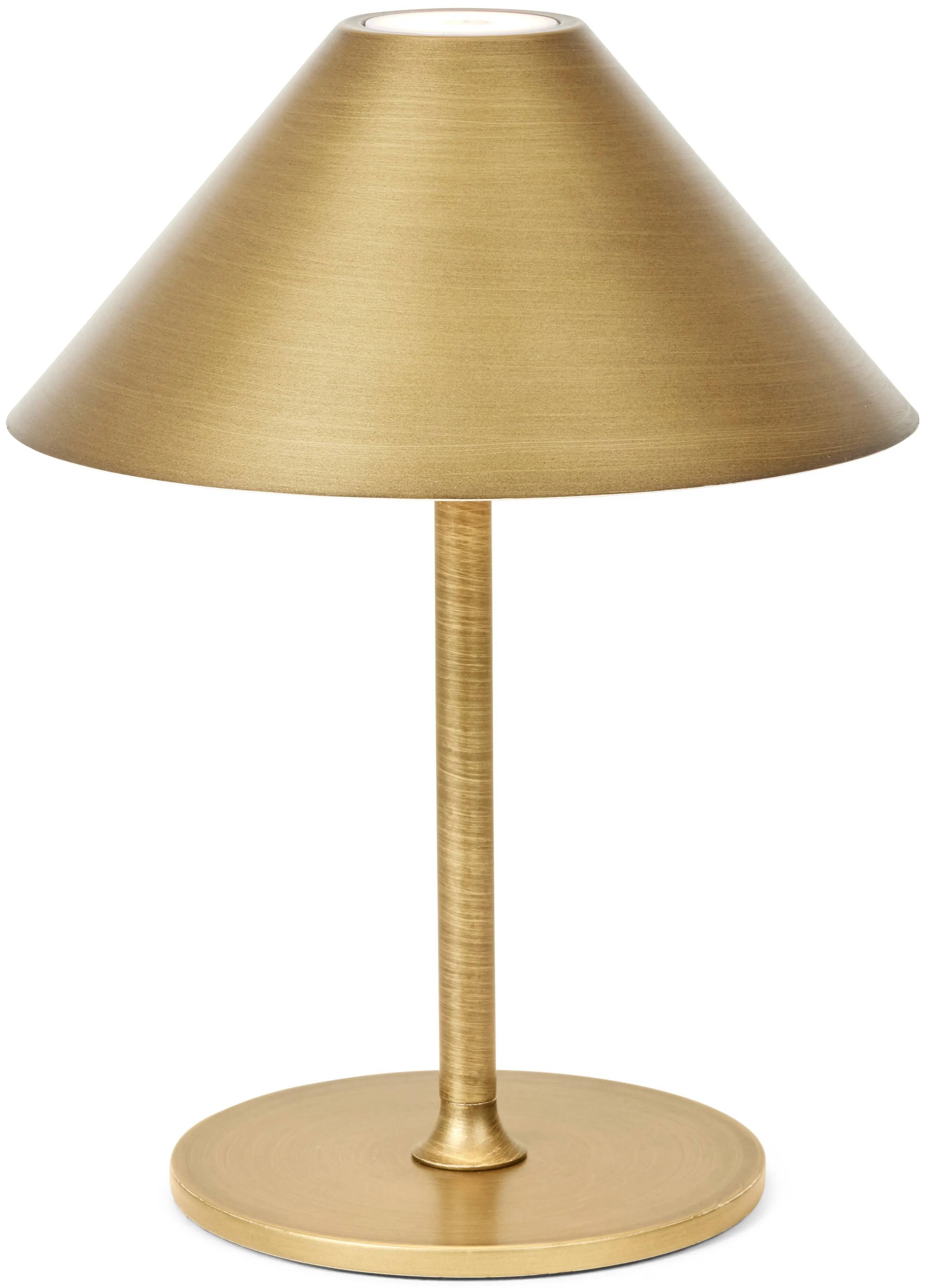 Lampe de table à LED en métal laiton antique Ø19