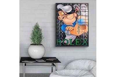 Tableau acrylique Rich Popeye noir